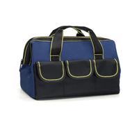 Jooehyer Sac à Outils de Rangement Multifonctionnel pour Électricien, Sac à Outils en Toile Épaisse pour Électricien, Sac à Outils de Travail Du Bois Portable