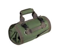 Jooehyer Sac à Outils Enroulable, Rangement D'Outils Portable avec 2 Poches Zippées Amovibles, Cadeau D'Anniversaire pour, Fête des Pères, Vert