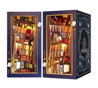 JOOHOUR Kit de Construction de Serre-Livres à Monter soi-même, Alice au Pays des Merveilles, Maison de poupée, Miniature, bibliothèque décorative en Bois 3D, Serre-Livres, Cadeau pour Adolescents et