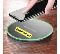 Jooksmart Chargeur Induction pour Samsung Galaxy S9 / S9 Plus / Note 8 / S8 / S8 Plus / S7 iPhone 8 X Qi Chargeur Portable Sans Fil