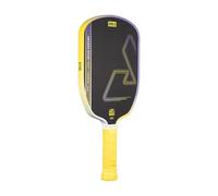 JOOLA Agassi Heat Vision Pagaie de pickleball 16 mm - Nouvelle forme avec point doux étendu - Surface texturée en fibre de carbone pour la rotation - Film SK pour moins de vibrations - Approuvé par