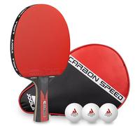 Joola Raquette de ping-pong Carbon Speed - Professionnelle approuvée par l'ITTF, 5 couches Carbowood
