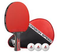 Joola Raquette de ping-pong Carbon Speed - Professionnelle approuvée par l'ITTF, 5 couches Carbowood