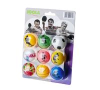 JOOLA FAN Balles de tennis de table Blister de 9 Multicolore