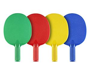 JOOLA MULTICOLOR Raquettes de tennis de table d'extérier - set de 4 raquettes