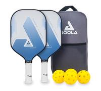 JOOLA Pickleball Set Blue Lightning Comprenant 2 Raquettes, 4 Balles et Un Sac, Idéal pour Les Joueurs Occasionnels, Tundra, 7 Pièces