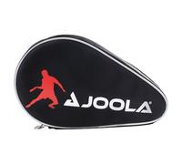 JOOLA Hülle Pocket Double Housse 2 Raquettes de Tennis de Table-Sac imperméable, Noir/Rouge, 28 x 17 x 4 cm