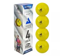 JOOLA Primo Lot de 4 balles de Pickleball Hybrides pour intérieur et extérieur - Approuvé par l'USAPA - Idéalement lesté et conçu avec précision - Design à 40 Trous - Taille Officielle
