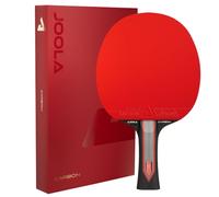JOOLA Red Carbon Raquette de Tennis de Table Pro avec Boîte Magnétique | Série Red Carbon premium | Construction carbone haute performance | Boîte magnétique incluse | Pour joueurs compétitifs