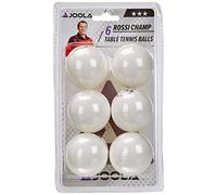 JOOLA ROSSI CHAMP 40+ Lot de 6 balles de tennis de table, Blanc