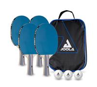JOOLA Set 4 Raquettes Ping Pong Team School Multicolore Tennis de Table | Set complet de 4 raquettes de tennis de table JOOLA TEAM SCHOOL, idéal pour la famille, loisirs et usage récréatif