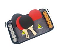 JOOLA Set de ping-pong Family - 4 raquettes de ping-pong + 10 balles de ping-pong + sac
