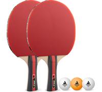 JOOLA Set de ping-pong Rossi - 2 raquettes de ping-pong + 3 balles de ping-pong