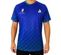 Joola Hugo Calderano Monogram Crossover Short Sleeve T-shirt Bleu 2XL Homme