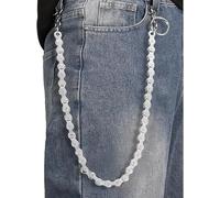 joonnair 61CM Polyvalent Chaîne de pantalon punk chaine portefeuille chaîne de jean chaîne pour portefeuille chainette porte clé pour Hommes Femmes hip hop