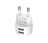 joonnair Mini Size Dual USB A Wall Charger, 5V 2.1A Chargeur USB 2 Ports, Compact Prise US B Plug Adapter for iPhone Samsung Galaxy Smartphones Tablets