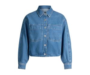 Joop! - Blouson en denim avec poches plaquées - Femme - Vestes - Bleu - Taille: 38 FR