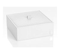 JOOP! Homeline Boîte universelle en cuir avec couvercle en osier Blanc