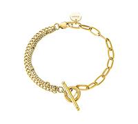 JOOP! bracelet en acier inoxydable dames bijoux de bras, 20 cm, or, Livré dans une boîte cadeau de bijoux