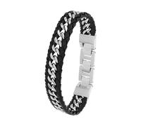 JOOP! bracelet en acier inoxydable pour hommes, 18,5+1,5+1,5 cm, argent, Livré dans une boîte cadeau, 2038037