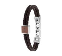 Joop! bracelet en acier inoxydable pour hommes, 18,5+1,5+1,5 cm, argent, Livré dans une boîte cadeau, 2038036