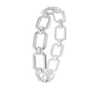 JOOP! Bracelet en argent sterling 925 Bracelet pour femme, avec zircone cubique synthétique, 17+2 cm, blanc, livré dans une boîte cadeau à bijoux, 2038943