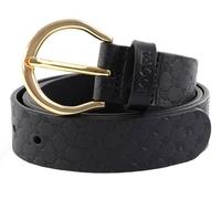 JOOP! Ceinture noir en cuir pour femme - DOB 3,5 cm Belt 222608 115 cm