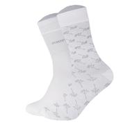 JOOP! Chaussettes gris / blanc, Taille 39-42