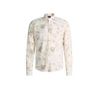 JOOP! Chemise 'Pai' kaki / abricot / blanc cassé, Taille L