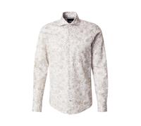 JOOP! Chemise 'Pares2' noisette / blanc, Taille M
