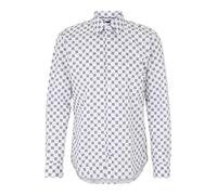 JOOP! Chemise 'Pierce' gris foncé / blanc, Taille XL-XXL
