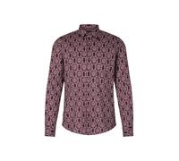 JOOP! Chemise 'Pit' bordeaux / blanc, Taille M-L