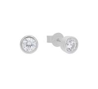 JOOP! clous d'oreilles en argent 925 sterling pour femmes, avec zirconium synth., 0,6 cm, argent, Livré dans une boîte cadeau de bijoux, 2031005