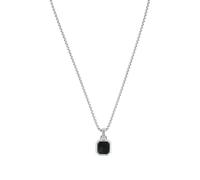 JOOP! Collier avec pendentif en acier inoxydable Collier pour homme, avec pierre de ligne, 55+5 cm, noir, livré dans une boîte cadeau à bijoux, 2038987