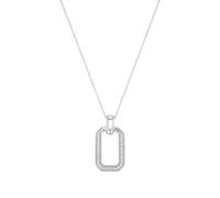 JOOP! Collier avec pendentif en argent sterling 925 collier pour femme, avec zircone synth., 42+3 cm, Blanc, Livré dans une boîte cadeau à bijoux, 2038935
