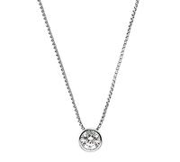 JOOP! Collier en argent sterling 925 avec pendentif, collier pour femme, avec synthétiseur en zircone., 42+3 cm, argenté, livré dans un coffret cadeau, 2030996