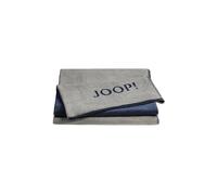 JOOP Couverture d'intérieur - Plaid 150x200cm Uni Doubleface Argent/Marine argent