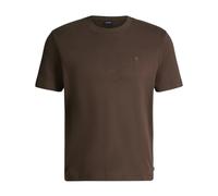 Joop!, Homme, Tops, Brun, Taille: 2XL Brūns bio kokvilnas T-krekls ar logo izšuvumu