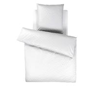 JOOP! Housse de couette 'Cornflower' gris clair / blanc, Taille 155x220cm