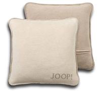 JOOP ! UNI-DOUBLEFACE Housse de coussin 50x50 cm, Sable parcheminé