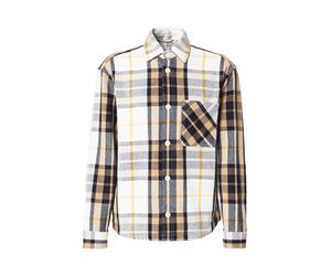 JOOP! Jeans Chemise bleu marine / marron / jaune / blanc cassé, Taille M