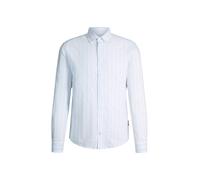 JOOP! Jeans Chemise 'Heli' bleu clair / blanc cassé, Taille L