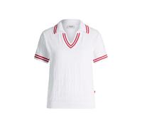 JOOP! Jeans Pull-over 'Kalena' rouge / blanc, Taille S