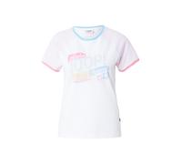 JOOP! Jeans T-shirt 'Torbina' aqua / citron / rose / blanc, Taille XS