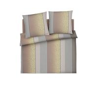 JOOP Linge de lit en satin LEO 2x 70x90cm / 200x200cm Vanille crème