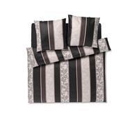 JOOP Linge de lit en satin PAISLEY STRIPES 2x70x90cm/200x200cm Noir noir