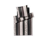 JOOP Linge de lit en satin PAISLEY STRIPES 70x90cm/140x220cm Noir noir