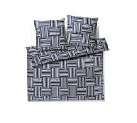 JOOP Linge de lit en satin Weave 2x 70x90cm / 200x200cm Navy bleu marine