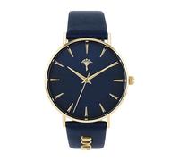 JOOP! Montre analogique à Quartz pour Femme avec Bracelet en Cuir, Bleu, étanche jusqu'à 5 Bars, livrée dans Un Coffret Cadeau, 2035048