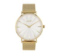 JOOP! Montre pour femme à quartz analogique, avec bracelet en acier inoxydable, dorée, étanche jusqu'à 5 bars, livrée dans une boîte cadeau pour montre